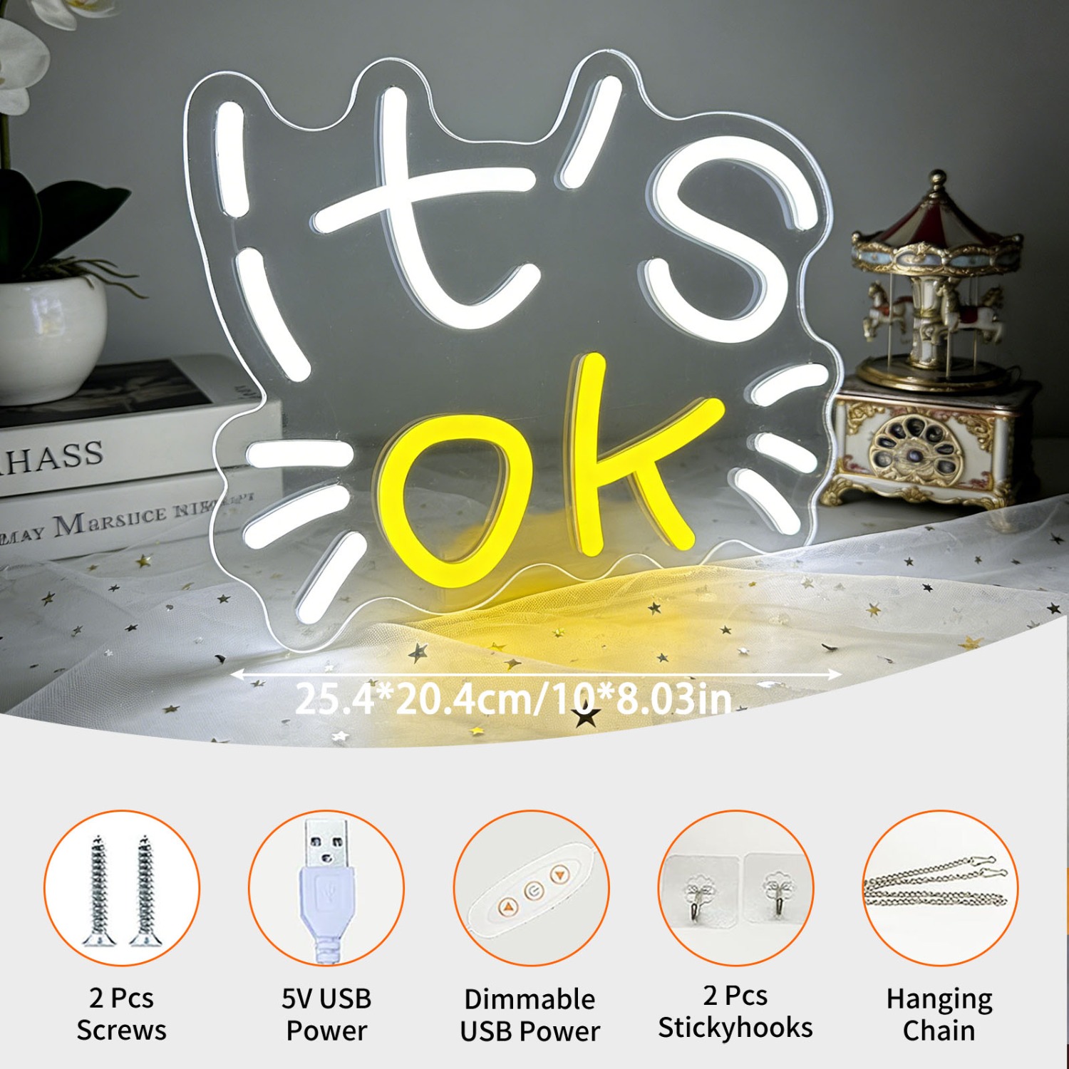 It's OK Neon Light Encouraging - Ok Lighting Decor 评论和价格