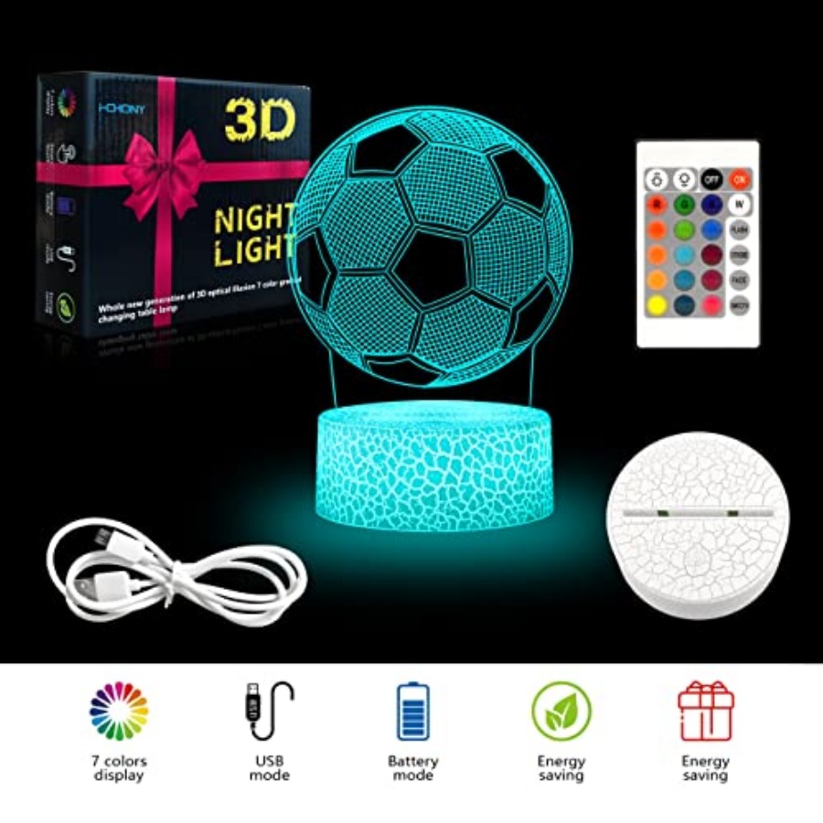 Soccer Gifts Night Light for,3 - Lighting Decor For Bedroom 评论和价格