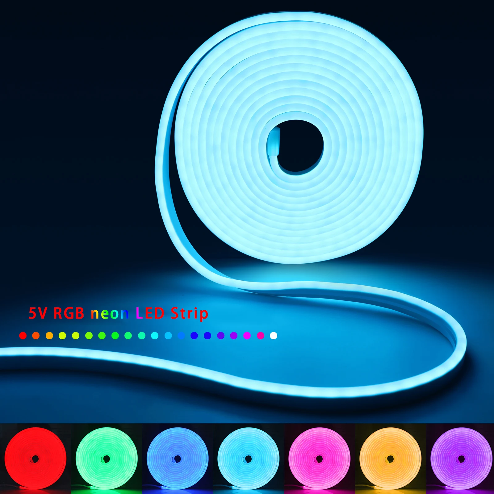 1-5m RGB LED Neon Strip Light  - Home Lighting And Decor 评论和价格